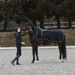 Fleece zadeldeken Kiel Horze Nero Fleece zadeldeken Kiel Horze Nero