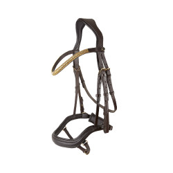 Briglia anatomica Horze Highbury frontalino con strass Marrone scuro