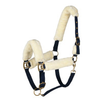 Capezzina in montone Horze Lincoln Abito blu / bianco sporco