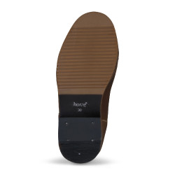 Stivali Horze Seville bambino con cerniera frontale Marrone