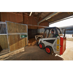 FACADE DE BOXE OUVRANTE PLEINE BOIS / COL DE CYGNE PIN DOUGLAS