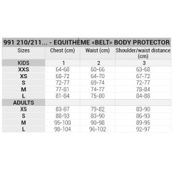 Gilet di protezione Equithème Belt Nero Gilet di protezione Equithème Belt Nero