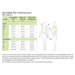 Gilet di protezione Equithème Belt Nero Gilet di protezione Equithème Belt Nero