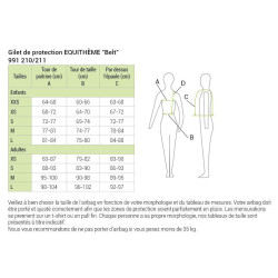 Gilet di protezione Equithème Belt Nero Gilet di protezione Equithème Belt Nero