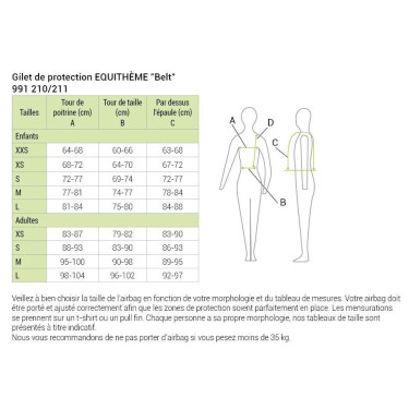 Gilet di protezione Equithème Belt Gilet di protezione Equithème Belt