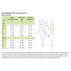 Gilet di protezione Equithème Belt Nero Gilet di protezione Equithème Belt Nero