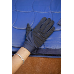 Guanti Equithème Knit digital Nero / blu navy Blu marino