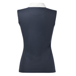 Polo Equithème Mesh Colori SM Marino / blu / bianco