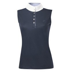 Polo Equithème Mesh Colori SM Marino / blu / bianco