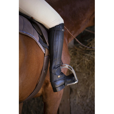 Mini-chaps Equithème Elite Nero Mini-chaps Equithème Elite Nero