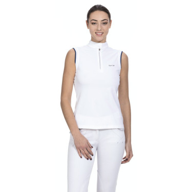 Polo de concours Equit'M sans manches femme Polo de concours Equit'M sans manches femme
