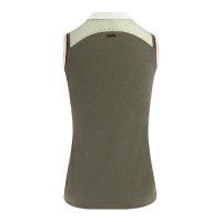 Polo da donna Equithème Smoff senza maniche Bianco Polo da donna Equithème Smoff senza maniche Bianco