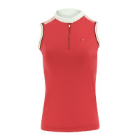 Polo da donna Equithème Smoff senza maniche Fucsia Rosa