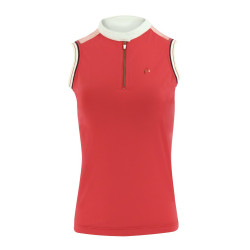 Polo da donna Equithème Smoff senza maniche Fucsia Rosa Polo da donna Equithème Smoff senza maniche Fucsia Rosa