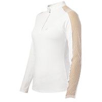Polo Equithème Pekin maniche lunghe Bianco Polo Equithème Pekin maniche lunghe Bianco