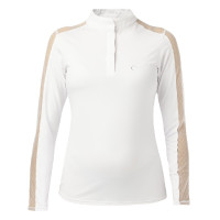 Polo Equithème Pekin maniche lunghe Bianco Polo Equithème Pekin maniche lunghe Bianco