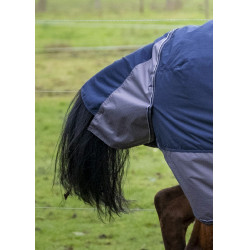 Coperta Equithème TYREX 600 D Marina / grigio Blu