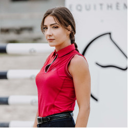 Polo Equithème Sarah senza maniche
