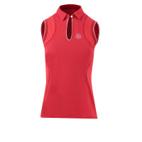 Polo Equithème Sarah senza maniche Nero Polo Equithème Sarah senza maniche Nero