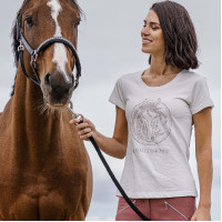 T-shirt Equithème Magali maniche corte Bianco T-shirt Equithème Magali maniche corte Bianco