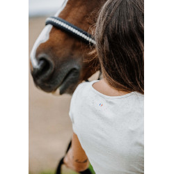 T-shirt Equithème Anna maniche corte Crema Beige