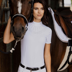 Polo Equithème Ocala maniche corte Bianco Polo Equithème Ocala maniche corte Bianco