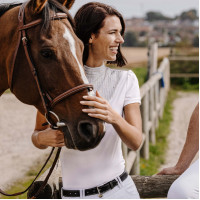 Polo Equithème Vilamoura maniche corte Bianco