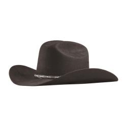 Cappello western in feltro di lusso marrone Lakota Nero Cappello western in feltro di lusso marrone Lakota Nero