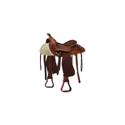 Sella Prime Lakota con seduta in pelle scamosciata Marrone Sella Prime Lakota con seduta in pelle scamosciata Marrone