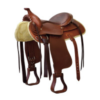 Sella western Prim Lakota in cuoio Marrone