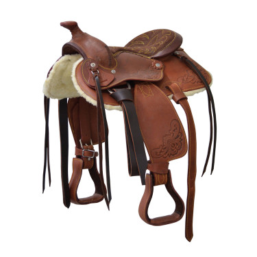 Sella western pony Prime Lakota Marrone
