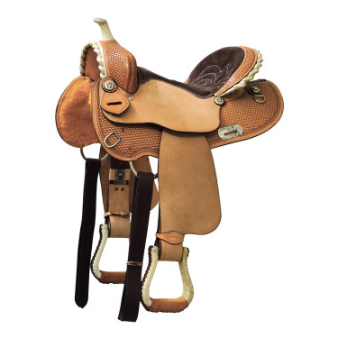 Sella western barrel Denver paletta rotonda