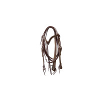 Bridon western Lakota avec rênes Marron foncé Bridon western Lakota avec rênes Marron foncé