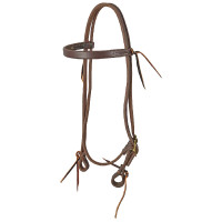 Bridon western Pool's cuir huilé boucle en laiton Bridon western Pool's cuir huilé boucle en laiton
