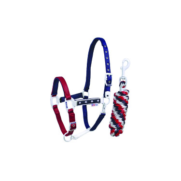 Capestro in nylon USA Pool's con lunghina Capestro in nylon USA Pool's con lunghina