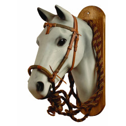 Set bosal Pool's in cuoio intrecciato D488