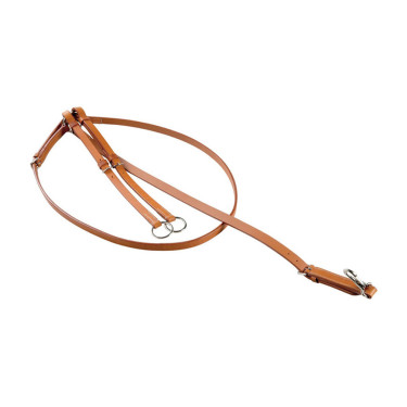 Martingala western Pool's in cuoio Naturale Marrone
