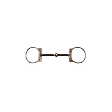 Mors western in acciaio inox D Pool con inserti in rame e punte nere