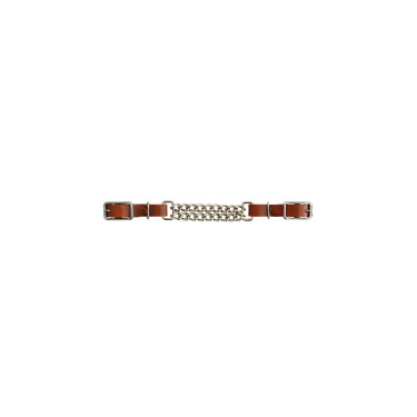 Bracciale in cuoio Lakota con doppia catena Bracciale in cuoio Lakota con doppia catena