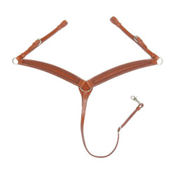 Pettorale western Pool's Border stamp Marrone