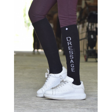 Calze Equithème Dressage Nero / bianco Calze Equithème Dressage Nero / bianco