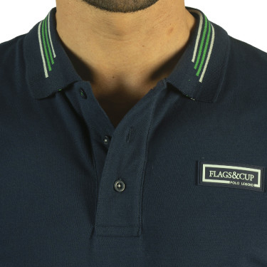 Polo bambino Veliko Flags & Cup Blu navy