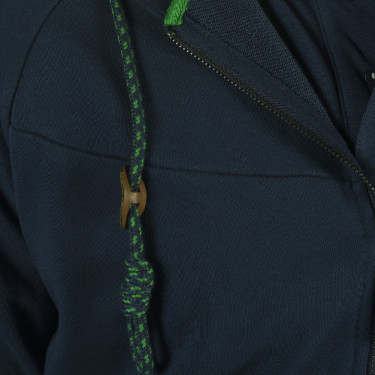 Felpa con zip da uomo Mako Flags & Cup Blu navy