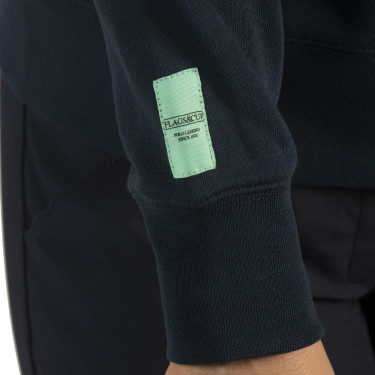 Felpa da donna con zip Naousa Flags & Cup Blu navy