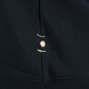 Felpa da donna con zip Naousa Flags & Cup Blu navy