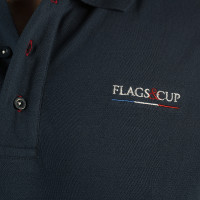 Polo uomo France Collezione Flags & Cup Blu navy