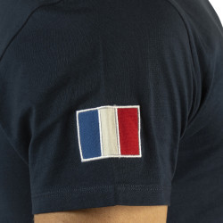 T-shirt uomo France Collezione Flags & Cup Blu navy