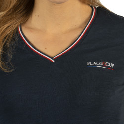 T-shirt donna France Collection Flags & Cup T-shirt donna France Collection Flags & Cup