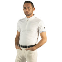 Polo uomo Bankso maniche corte Flags & Cup Bianco