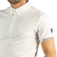 Polo uomo Bankso maniche corte Flags & Cup Bianco